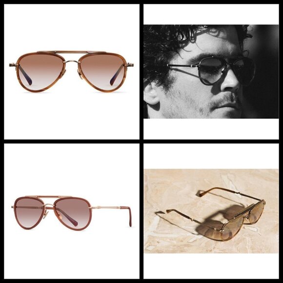 ?MR LEIGHT by GARRETT LEIGHT? Doheny SL Sunglasses ~ Aviator Rosewood NWT main image 13